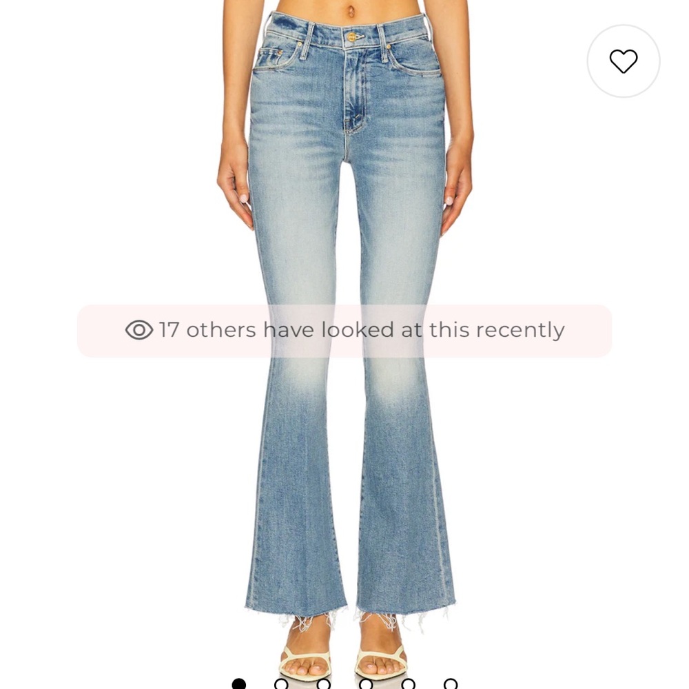 MOTHER Light Blue High-Rise Flare Jeans